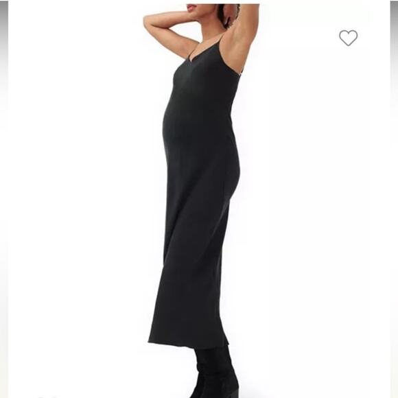Hatch Collection Ricky Slip Maternity Midi Dress Lightweight Curpo Minimalist - Picture 1 of 13